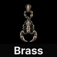 Scorpion Pendant Brass