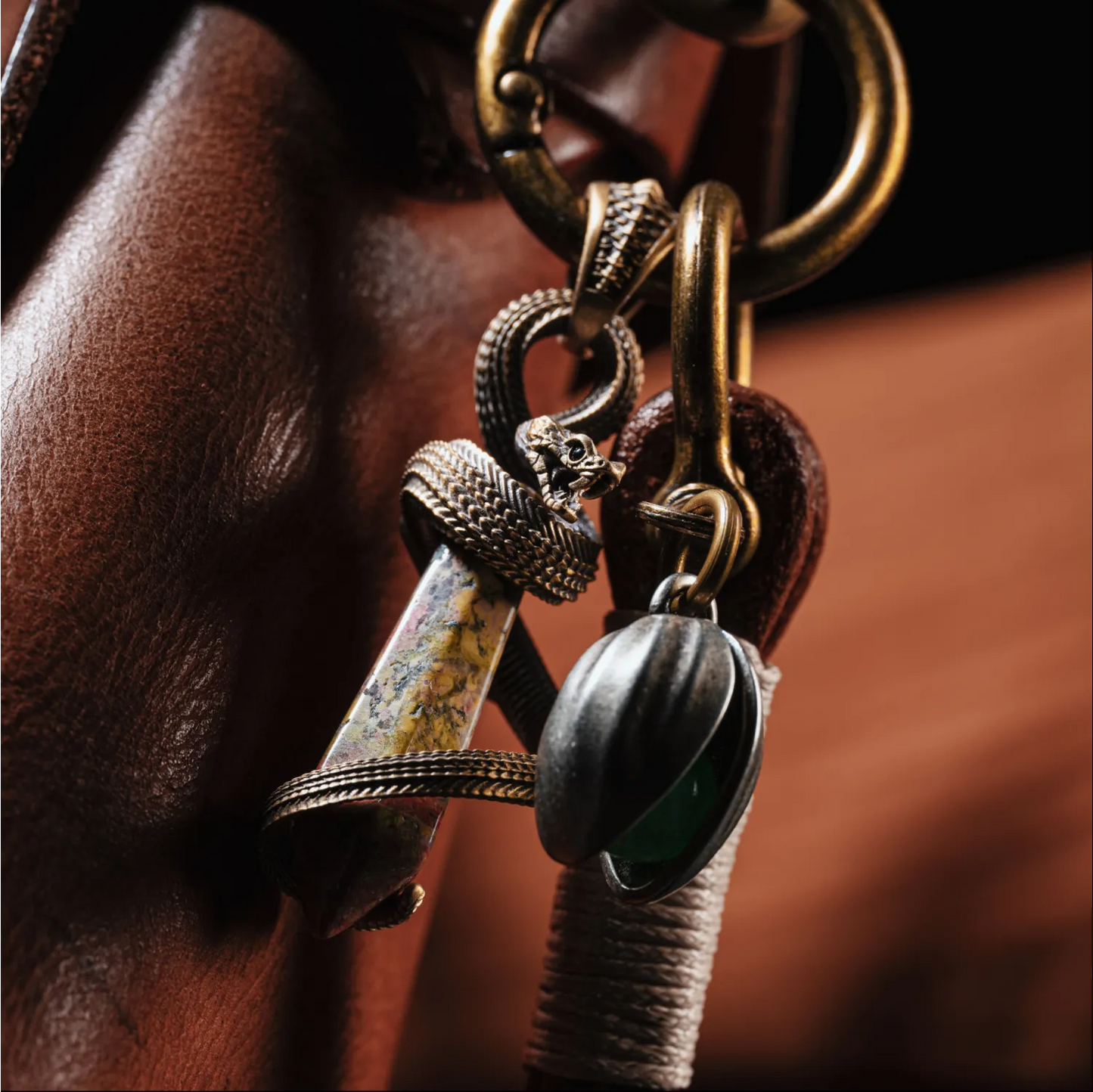 Brass Venoms Heart Pendant Details 07