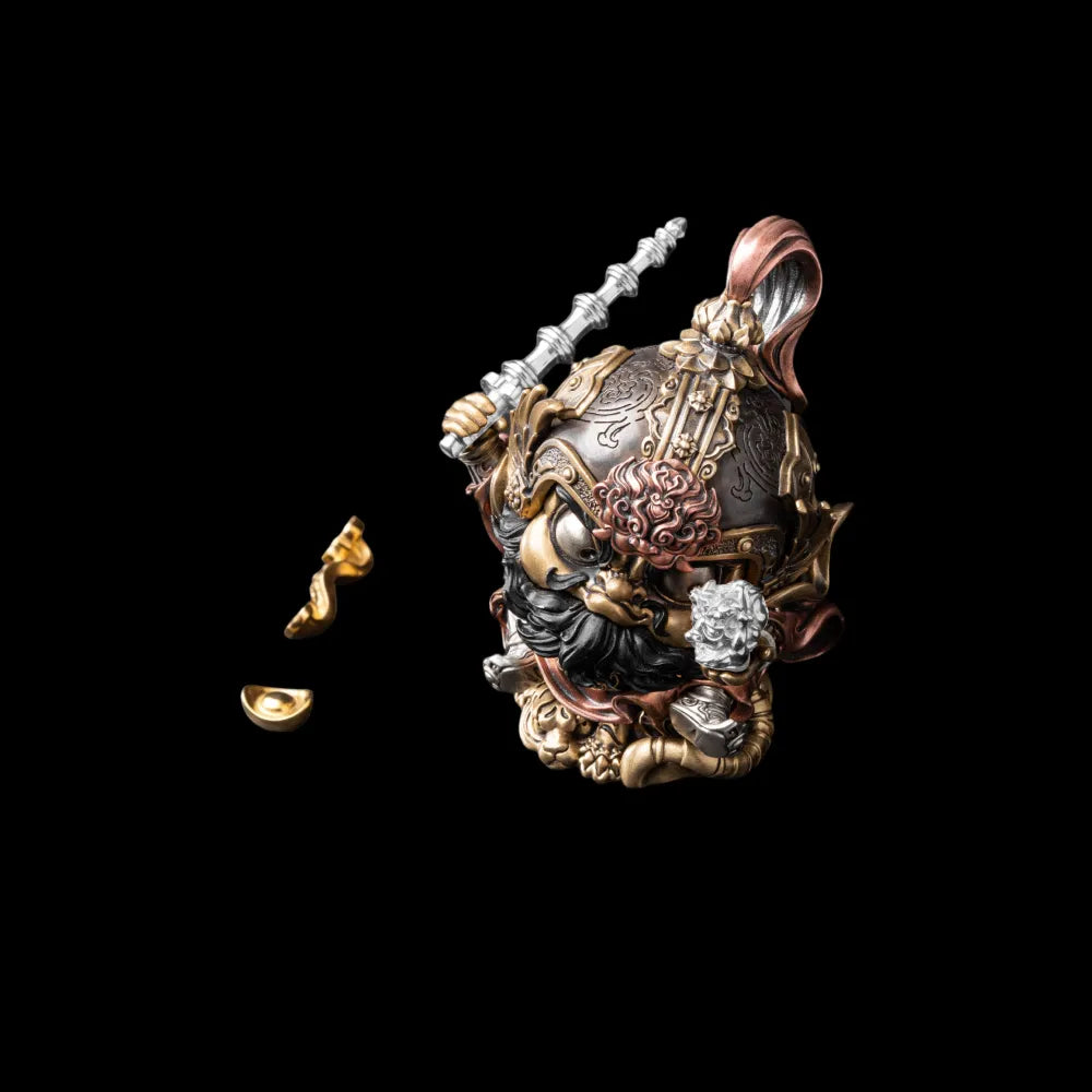 Zhao Gongming Figurine — Figurine Only in Brass & White Bronze & Copper & Blackened & Silver & 24K Gold
