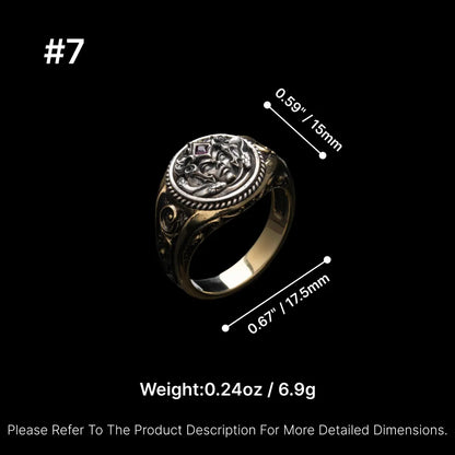 Medusa Signet Ring