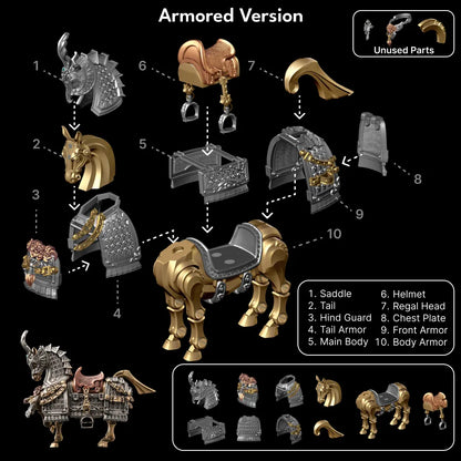 Brass With White Bronze With Copper Heroic Steed Armor Version Installation Steps