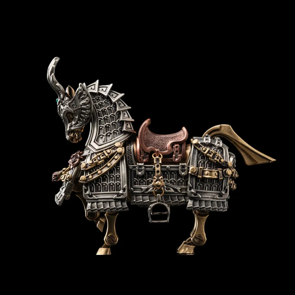 Brass With White Bronze With Copper Heroic Steed Details 02