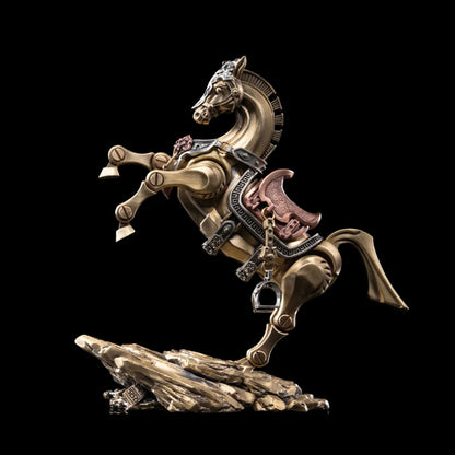 Brass With White Bronze With Copper Heroic Steed Details 03