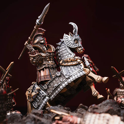 Brass With White Bronze With Copper Heroic Steed Details 07