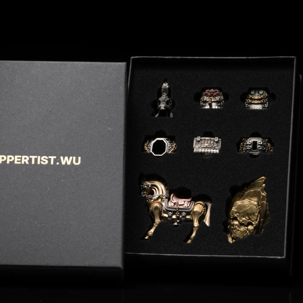 Brass With White Bronze With Copper Heroic Steed Details 13