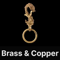 Dragon Keychain Brass, Copper