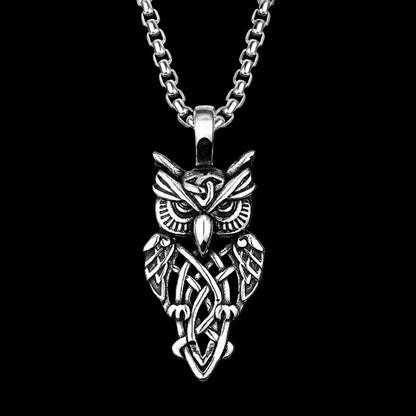 Celtic Owl Pendant Details 01