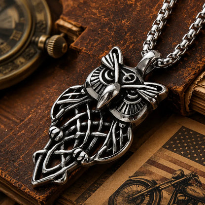 Celtic Owl Pendant Details 04