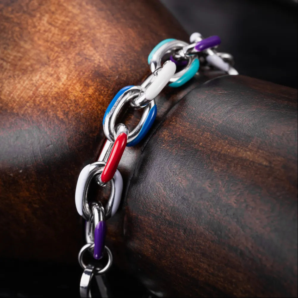 Chunky Chain Hip Hop Bracelet Details 04