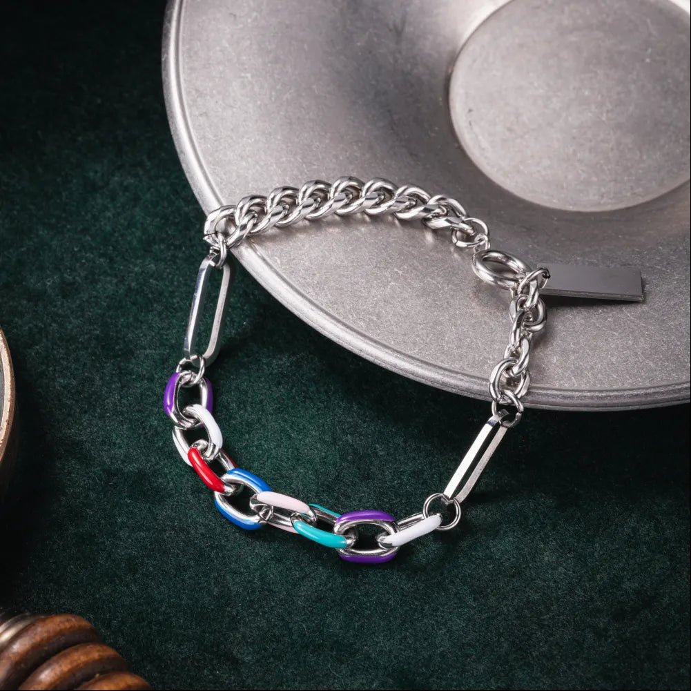 Chunky Chain Hip Hop Bracelet Details 05