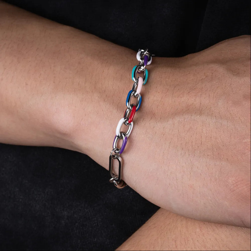 Chunky Chain Hip Hop Bracelet Details 06