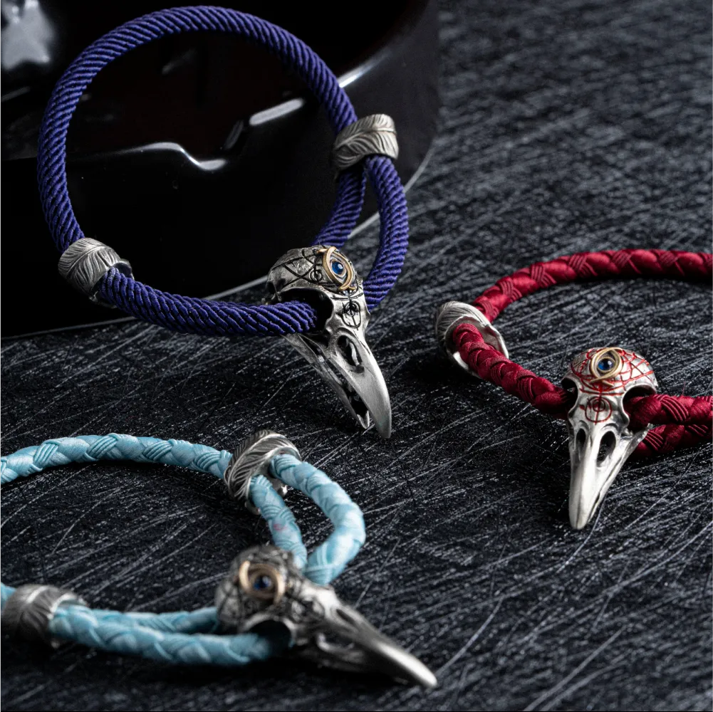 Three-Eyed Raven Rope Bracelet