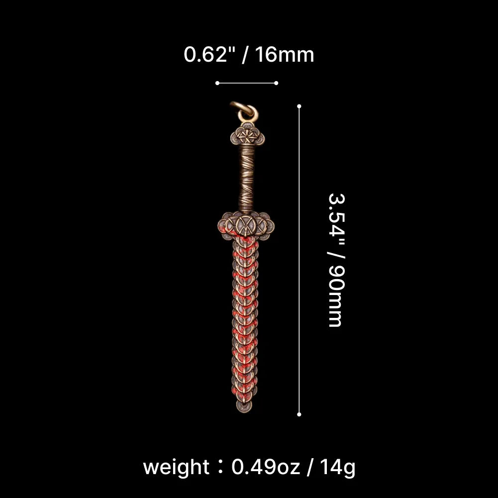Coin Sword Relic Keychain