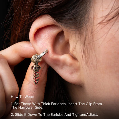 Coin Sword Talisman Earrings