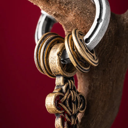 Coin Sword Talisman Earrings