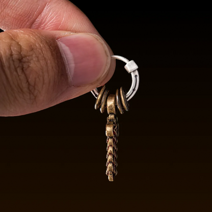 Coin Sword Talisman Earrings