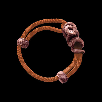 Copper Black Mamba Rope Bracelet Milan Rope Apricot