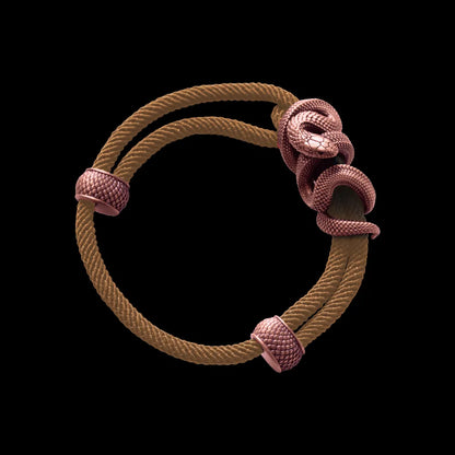 Copper Black Mamba Rope Bracelet Milan Rope Camel