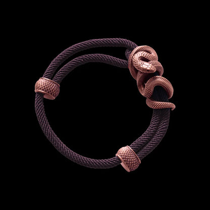 Copper Black Mamba Rope Bracelet Milan Rope Dark Purple