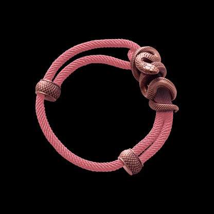Copper Black Mamba Rope Bracelet Milan Rope Strawberry Cream
