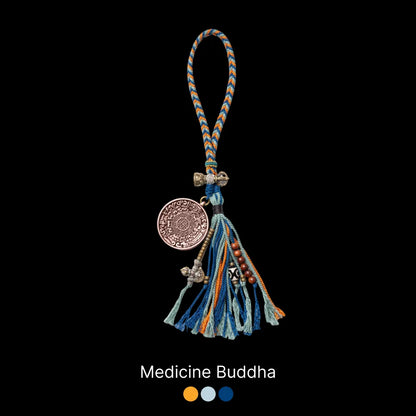 Copper Nine Palaces Bagua Talisman Pendant Medicine Buddha Style
