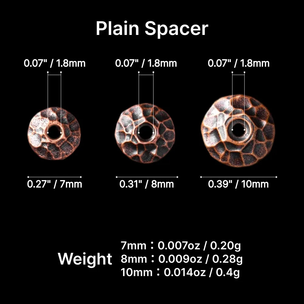 Taoist Silver Chip Spacer