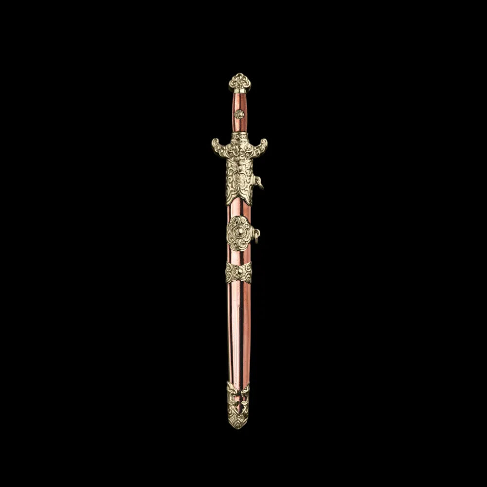 Copper With 14K Gold Celestial Noble Sword Details 03