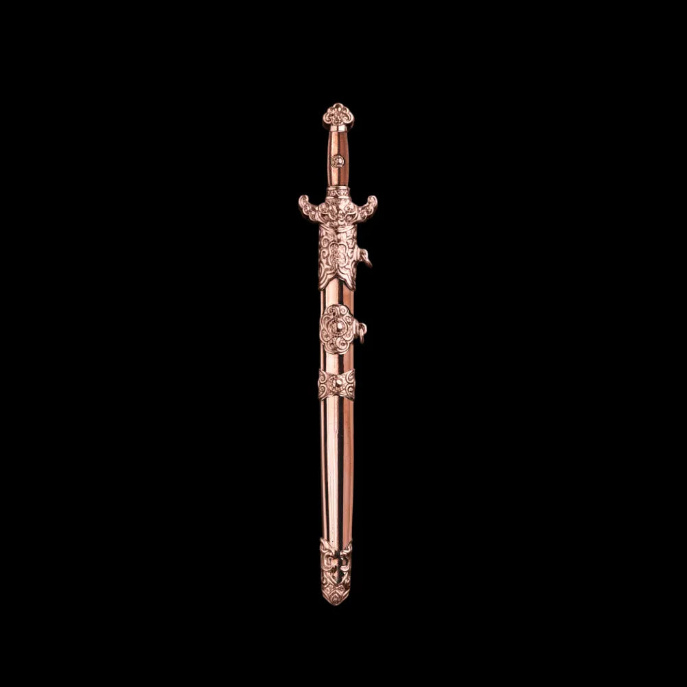 Copper With 18K Rose Gold Celestial Noble Sword Details 07