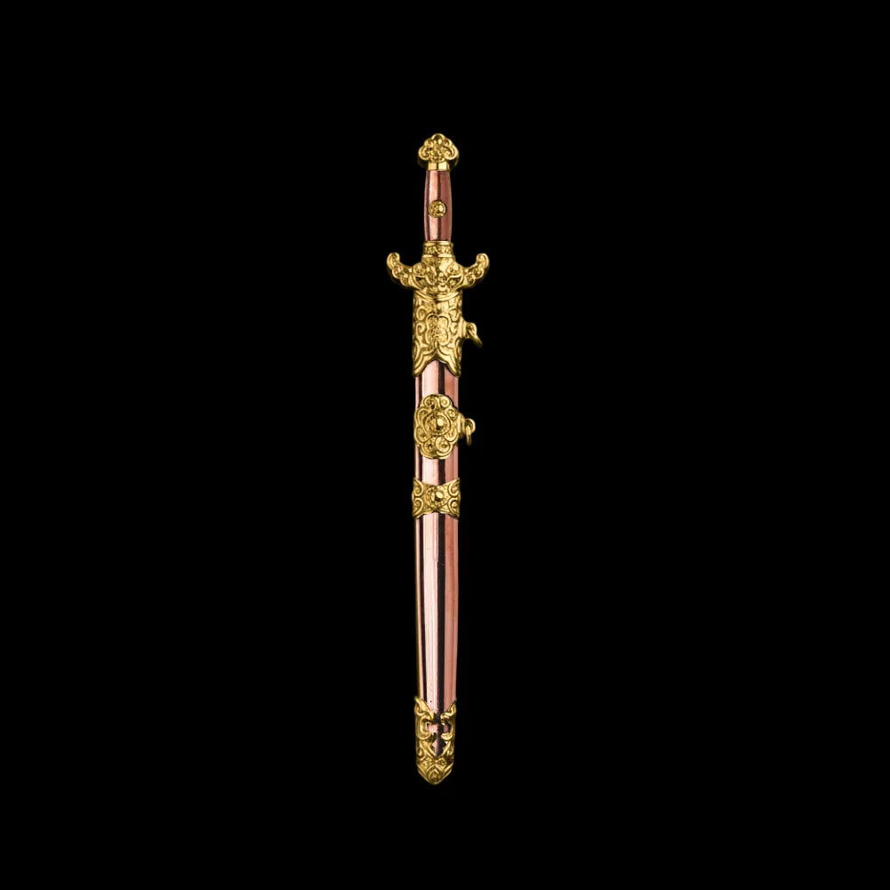 Copper With 24K Gold Celestial Noble Sword Details 05