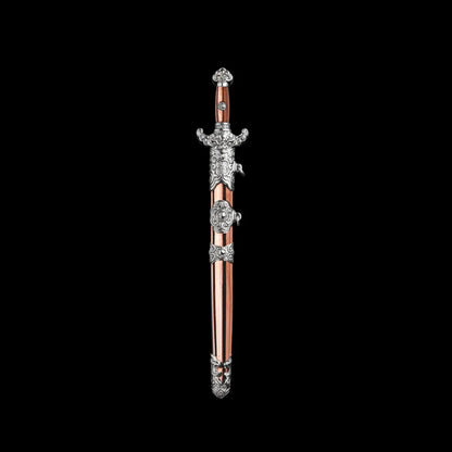 Copper With Silver Celestial Noble Sword Details 02