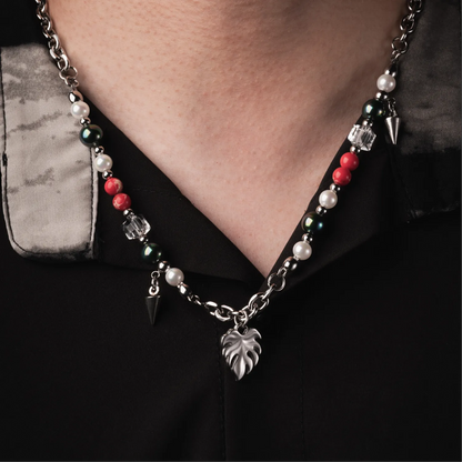 Crimson Forest Charm Necklace Details 02