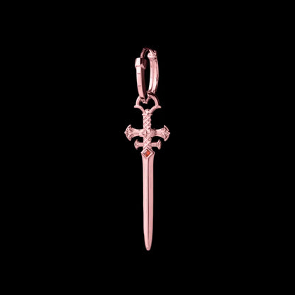 Crimson Sovereign Earrings in 18K Rose Gold