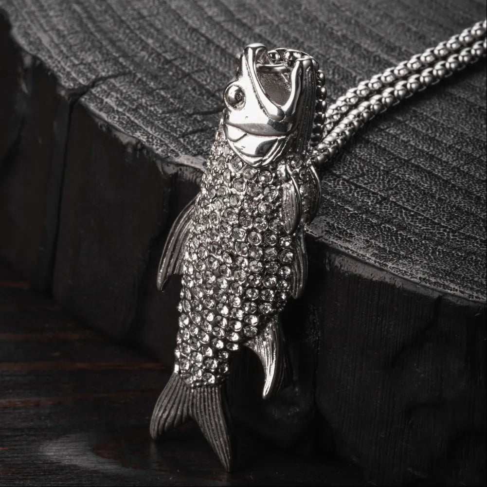 Crystal Koi Pendant Details 06