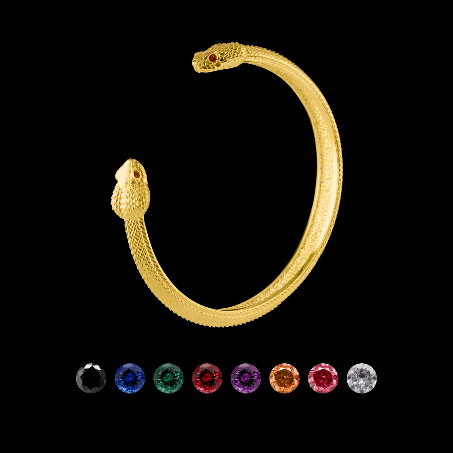 Customized 14K Gold Amphisbaena Bracelet