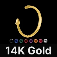 Amphisbaena Bracelet 14K Gold & Gemstone