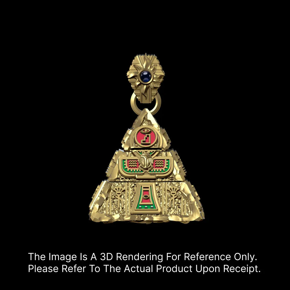 Oracle Pyramid Divination Pyramid Pendant V7– Sacred Symbol Jewelry – COPPERTIST.WU
