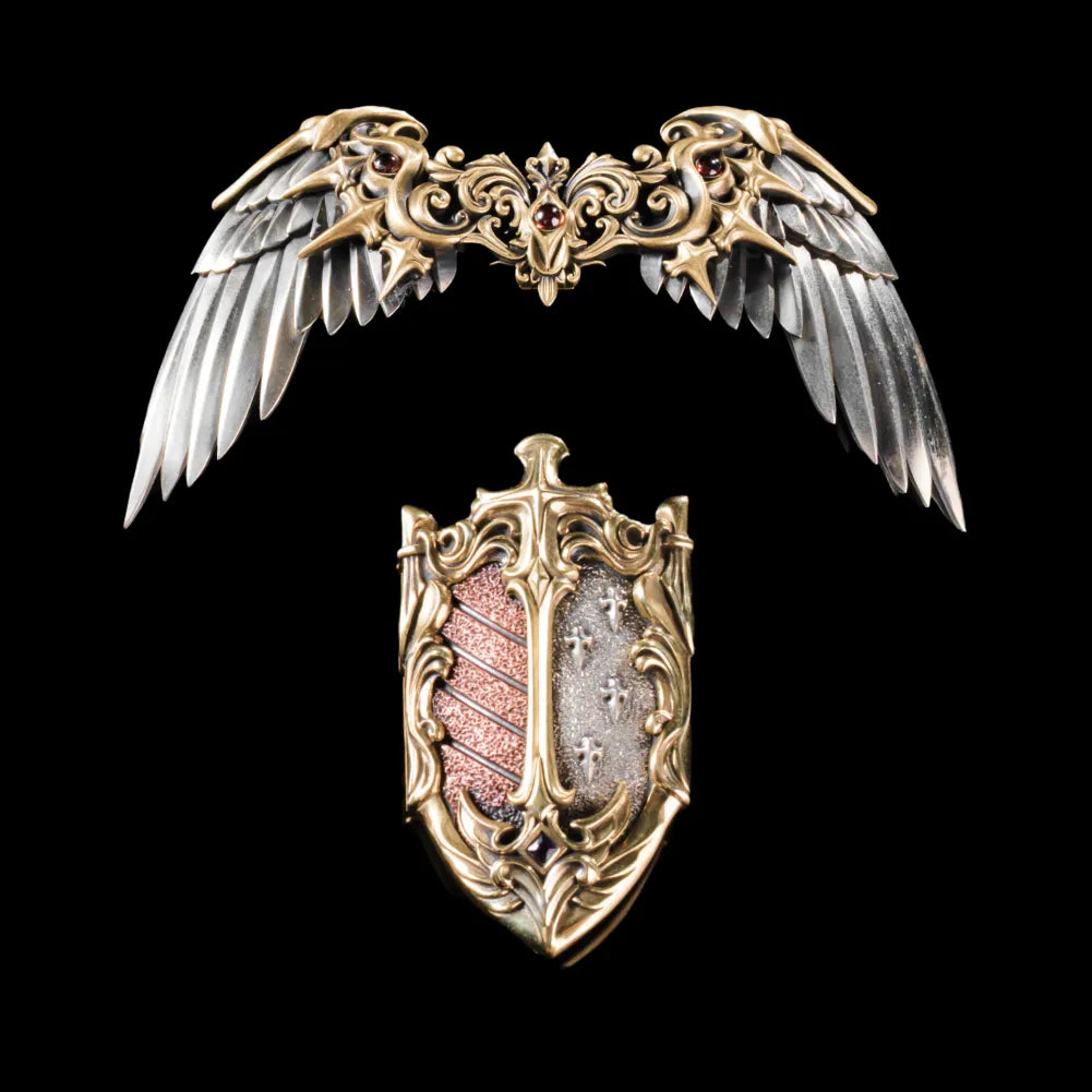 Customized 14K Rose Gold With Silver With 14K Gold Shield Option 02