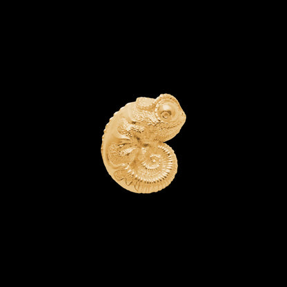 Customized 14K Chameleon Earrings Details Single Left