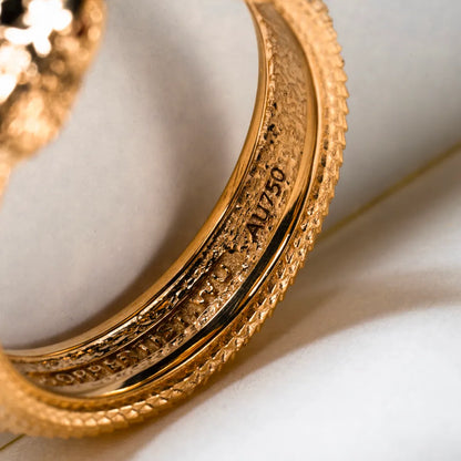 Customized 14k Gold Amphisbaena Ring details 05