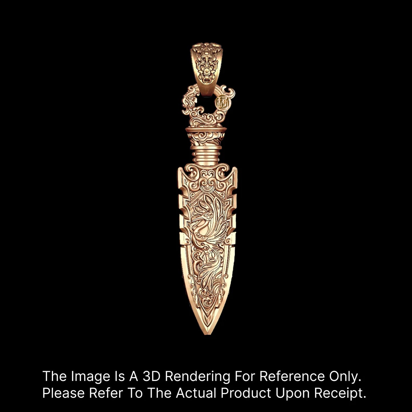 Customized 14K Gold Arrowhead Capsule Pendant 2.0