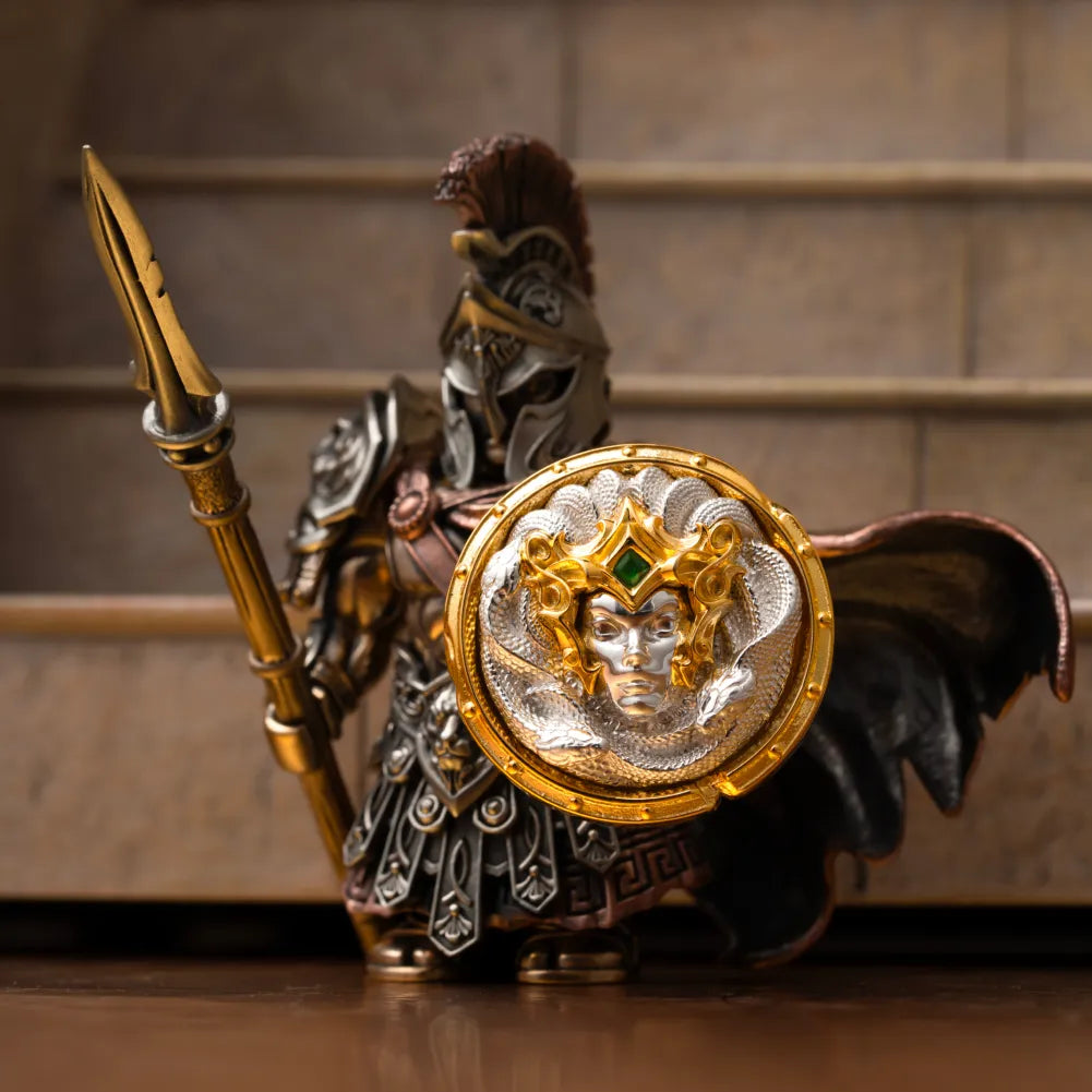 Customized 18K GP With Silver Aegis Of Medusa Details 03