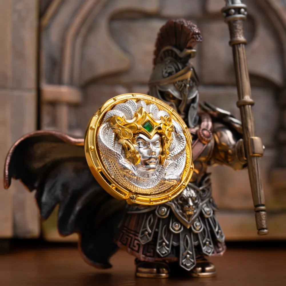 Customized 18K GP With Silver Aegis Of Medusa Details 07