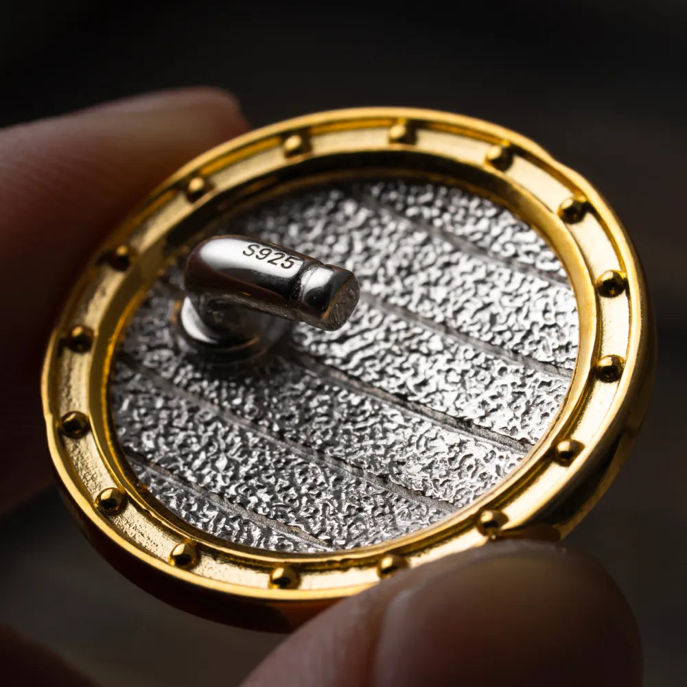 Customized 18K GP With Silver Aegis Of Medusa Details 04