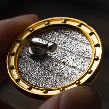 Customized 18K GP With Silver Aegis Of Medusa Details 04