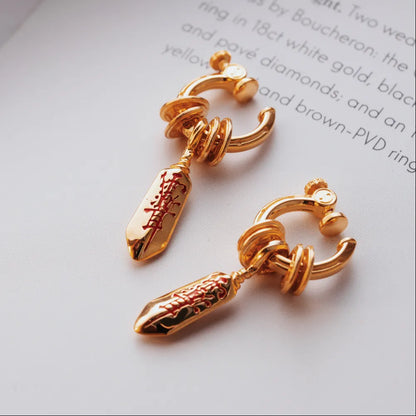 Masterblade Talisman Clip-on Earrings