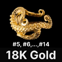 Octopus Ring 18K Gold