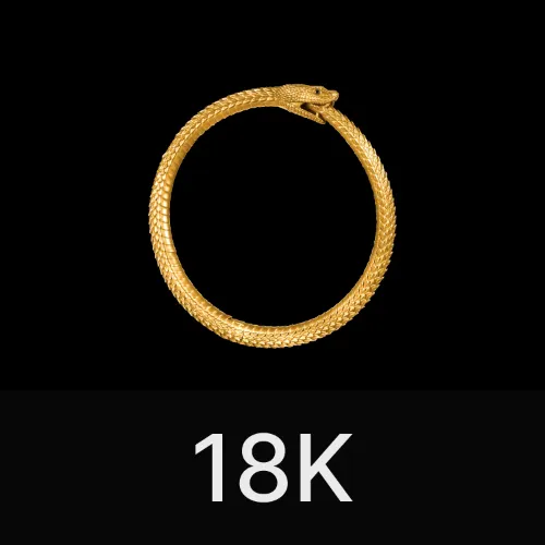 Ouroboros Bracelet 18K Gold & Gemstone