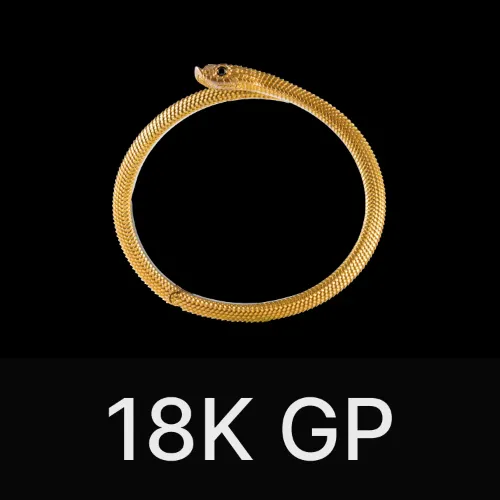 Hognose Snake Bracelet Gold Vermeil & Gemstone
