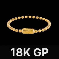 Snake Scale Ball Chain Bracelet - 4mm Gold Vermeil