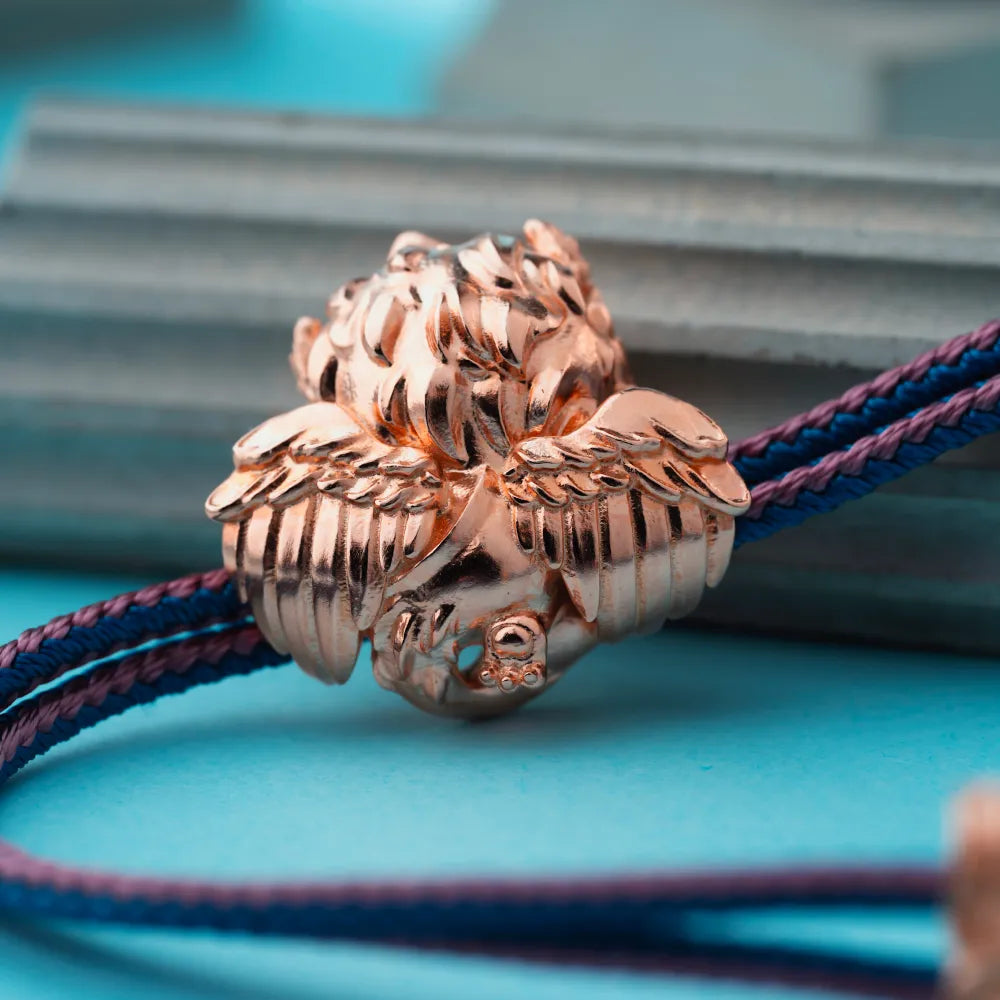 Customized 18K Rose Gold Griffin Rope Bracelet Details 03